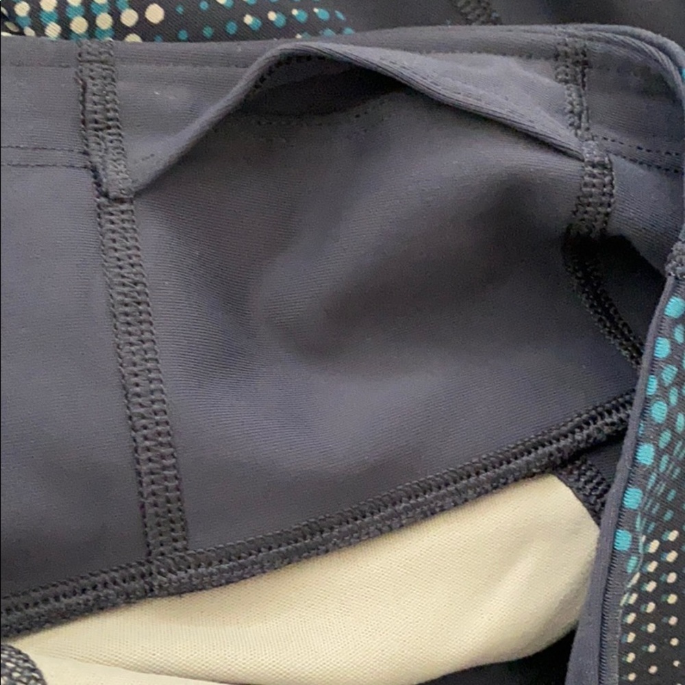 Athleta Blue Workout Leggings Size L - Picture 8 of 8